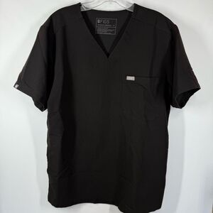 B11 ---- Figs Men’s black PO 3485 Chisec Three-Pocket Scrub Top size medium